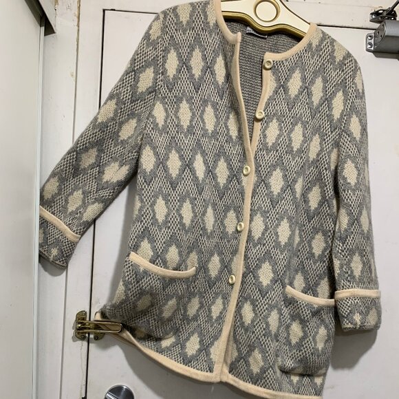 MADE IN ITALY FOR MAUS & HOFFMAN 100% CASHMERE KNITTED SWEATER CARDIGANS SIZE M - Picture 8 of 16